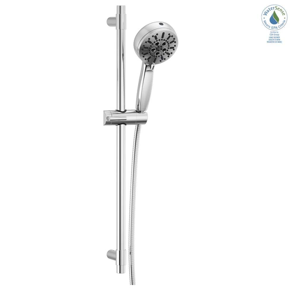 Lumicoat Chrome Adjustable Multi-Head Handheld Shower System