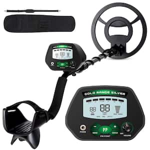 Professional Waterproof Adjustable Metal Detector with 10 in. Coil Pinpoint and LCD Display for Adults and Beginners