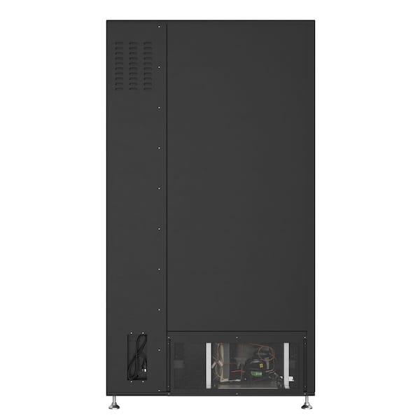 41.5 Commercial Refrigerator with 48 Slots, 49 in. Display, Bill Acceptor, Credit Card Reader, Wifi and 4G in Black