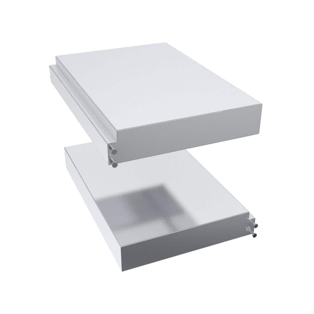 Sunstone 14.25 in. x 21.75 in. x 3 in. Stainless Steel 2-Adjustable Wings w/ Brackets for Universal Appliance Insulated Jacket