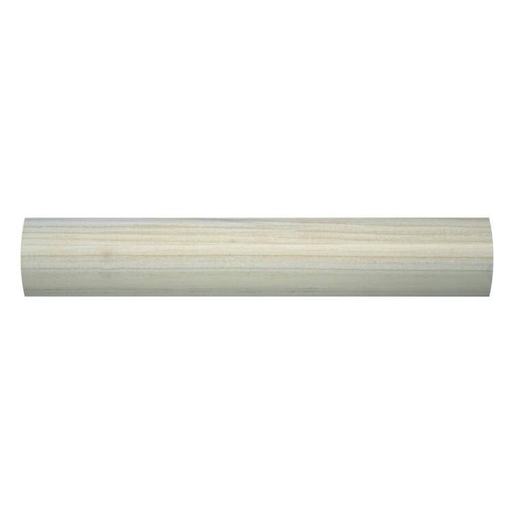 Everbilt 96 in. HeavyDuty Coastal White Wood Closet Rod Home Depot