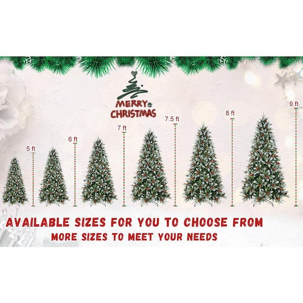 7 ft. Other Snow-Dusted Artificial Christmas Tree Arrangement with