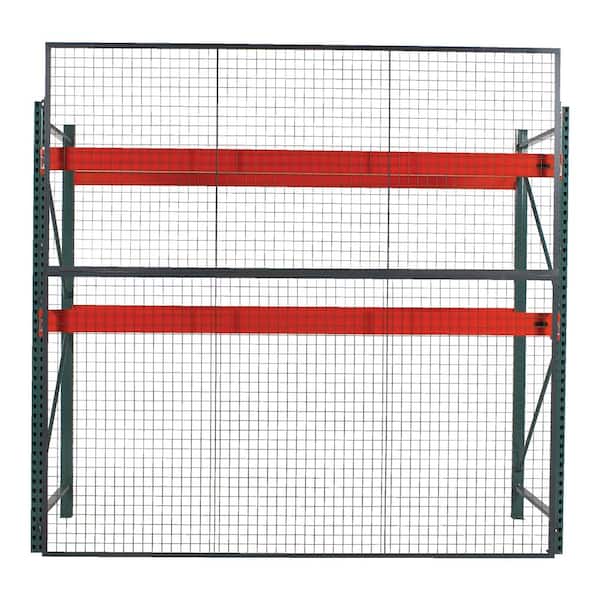 Vestil 1-1/4 in. x 48 in. x 108 in. Gray Steel Welded Wire Rack Back Panel Machinery Guard