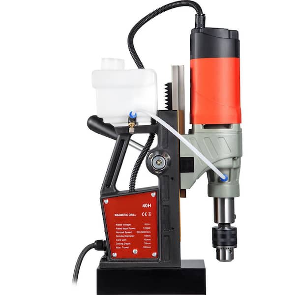 SKYSHALO Magnetic Drill 2922lbs. / 1 3000N Portable Electric Mag Drill Press with Double Rail, 1 200W 1.57\in. Boring Diameter