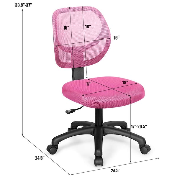 pink office desk chair