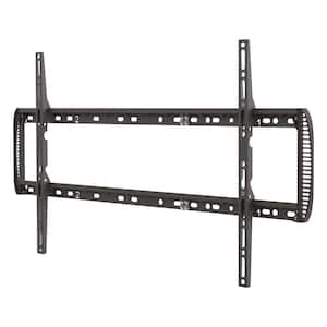 13 in. to 90 in. Fixed Flat/Curved TV Wall Mount Auto Locking Patent Extra Stable in Black