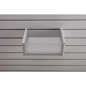 10 Slat Wall Grey Baskets 14" By 8.5" Wide By 1.5" Tall 