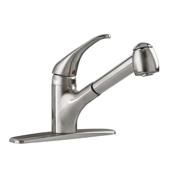 American Standard Reliant+ Single-Handle Pull-Out Sprayer Kitchen Faucet in Stainless Steel