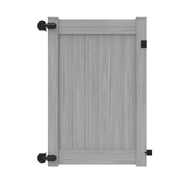 Linden 6 ft. x 4 6 in. Coastal Cedar Vinyl Fence Gate