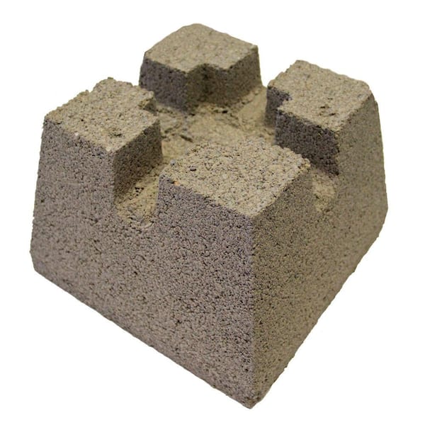 Unbranded 7-3/4 in. x 10-3/4 in. x 10-3/4 in. Concrete Deck Block