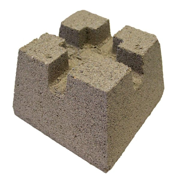 Unbranded 10-3/4 in. x 10-3/4 in. x 7-3/4 in. Concrete Deck Block