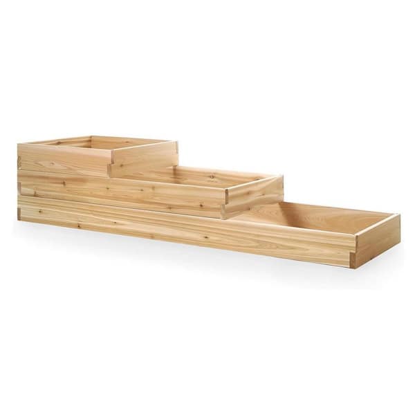 Unbranded 3-Tier Raised Garden Planter Bed Box, Western Red Cedar Build
