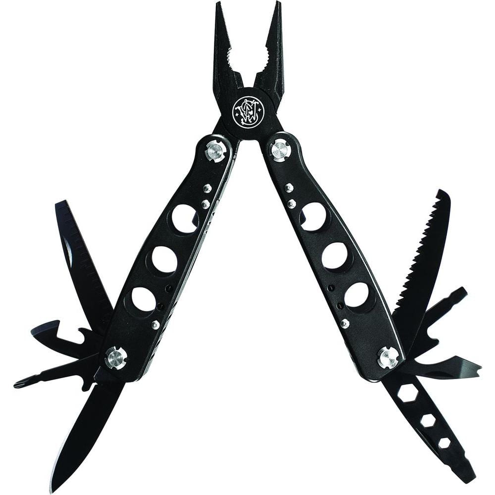 SMITH & WESSON 15-Function Multi-Tool with Spring Loaded Pliers SWMT1CP -  The Home Depot