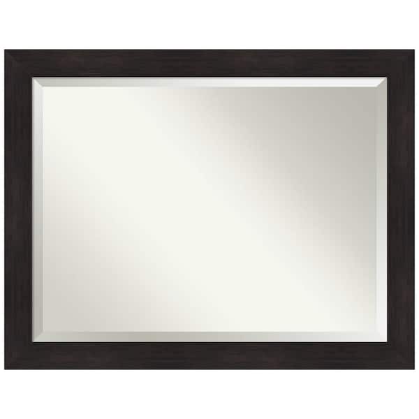Amanti Art Furniture Espresso 45.5 in. H x 35.5 in. W Framed Wall Mirror