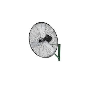 24 in. Outdoor Rated Oscillating Black Wall Mount Air Circulator