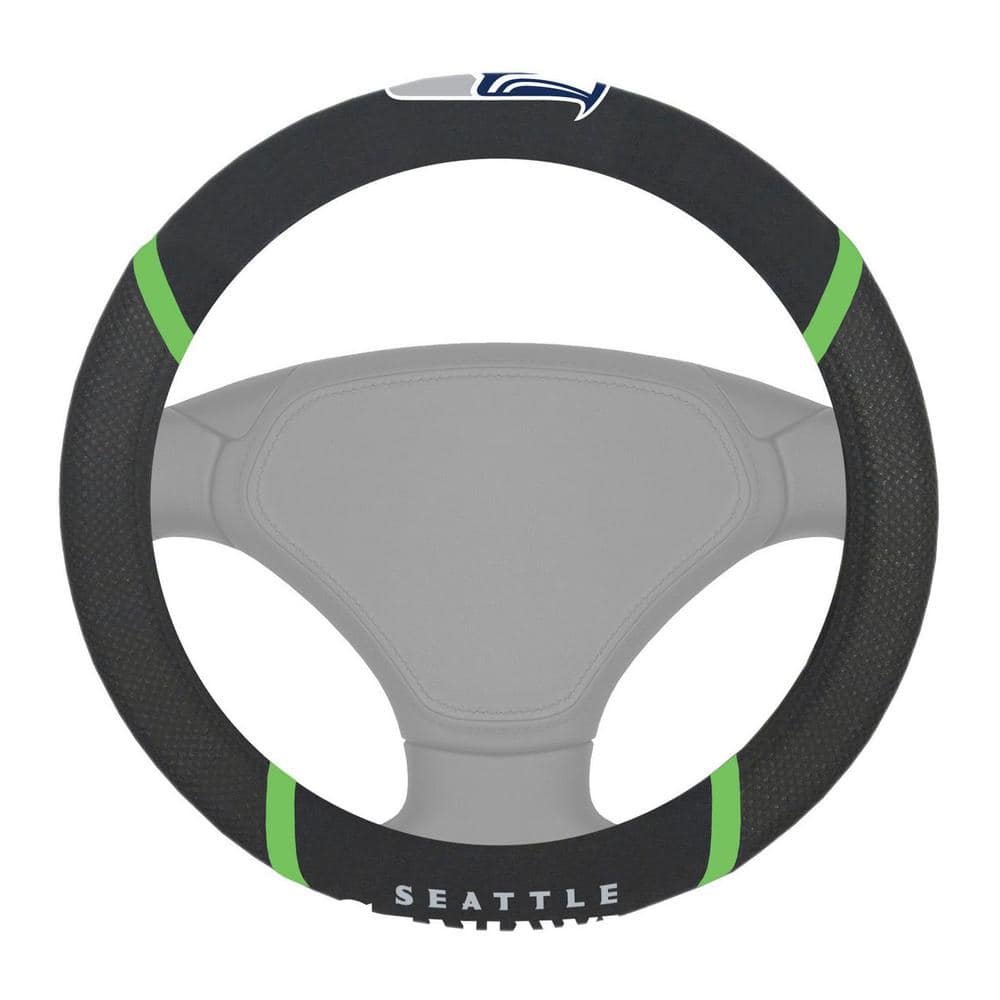 Steering Wheel Cover Seahawks OFFICIAL National Football League made to fit steering wheels 14.5 15.5 