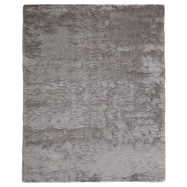 HomeRoots 4 x 6 Gray Solid Color Area Rug