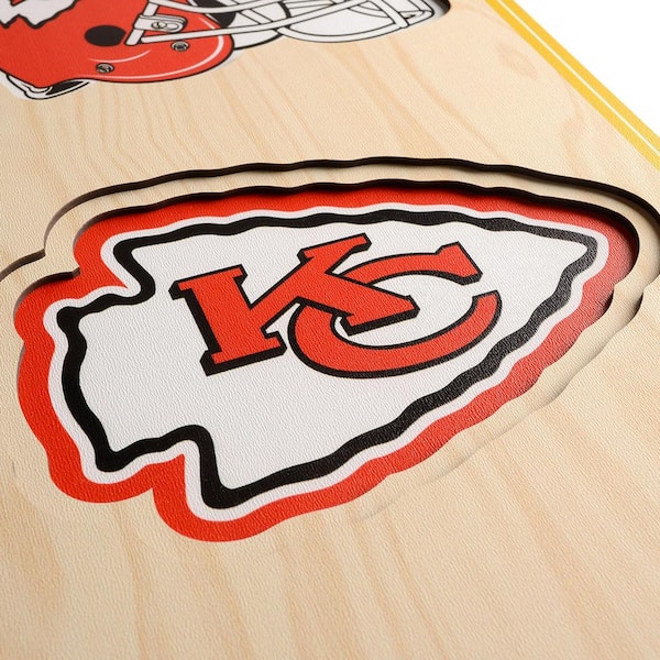 Kansas City Chiefs Football with Arrowhead Logo