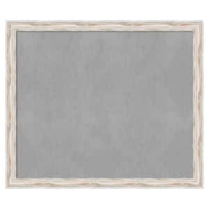 Alexandria White Wash 53 in. x 45 in. Framed Magnetic Board