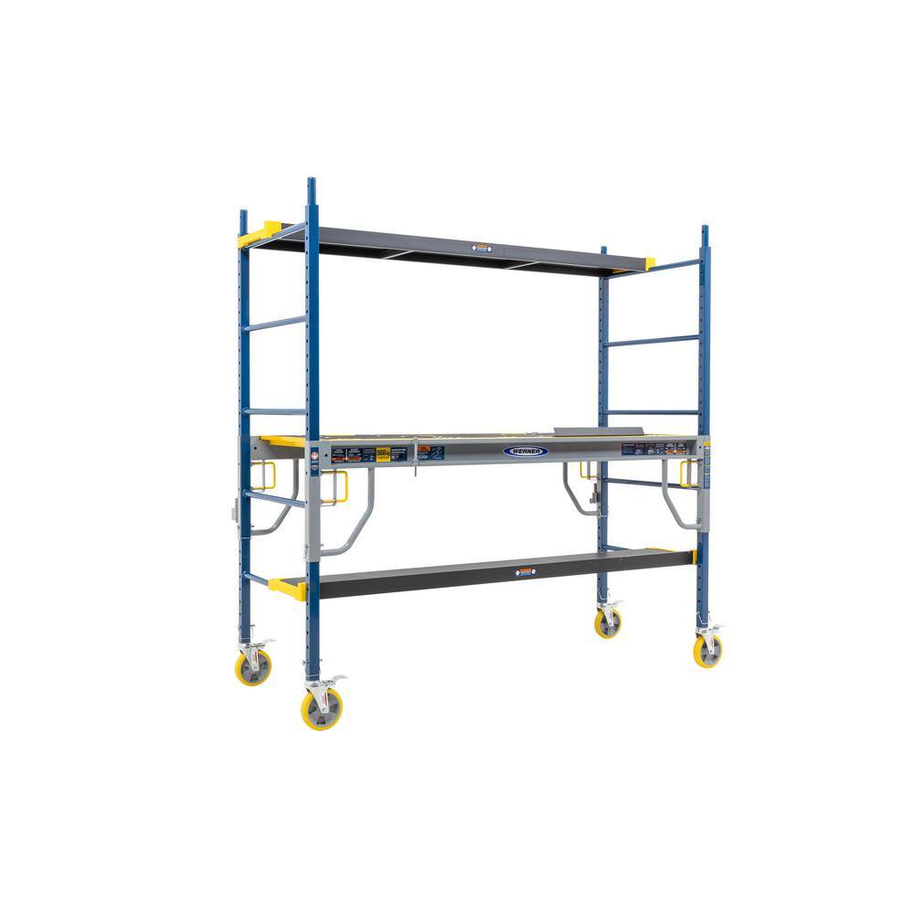 Werner 6 0 Ft X H X 6 2 Ft W X 2 5 Ft D Steel Multi Purpose Rolling 