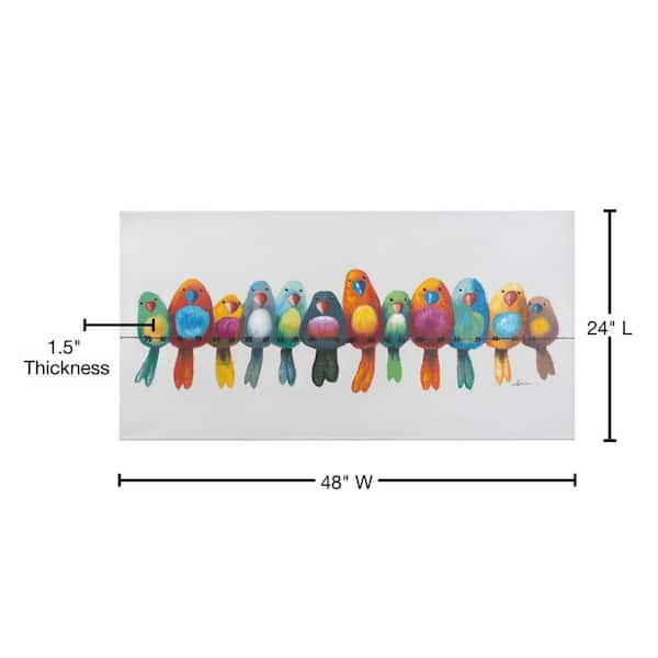 Neue Ankunft Yosemite Home Home Decor The Birds ARTAC0436C in. 24 - I in. Wire on Depot a x 48