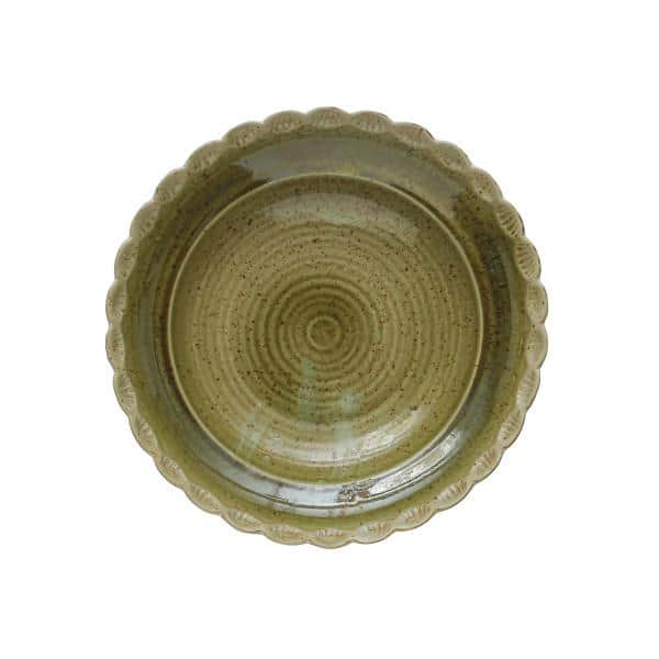 Ivory Ceramic Scalloped Edge All-Purpose Bowl