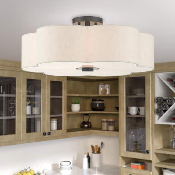 AVIANCE LIGHTING Maycrest 5 Light English Bronze Semi Flush Mount