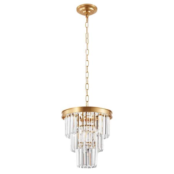 Reviews for Deyidn Modern 1-Light Gold Crystal Chandelier 13 in