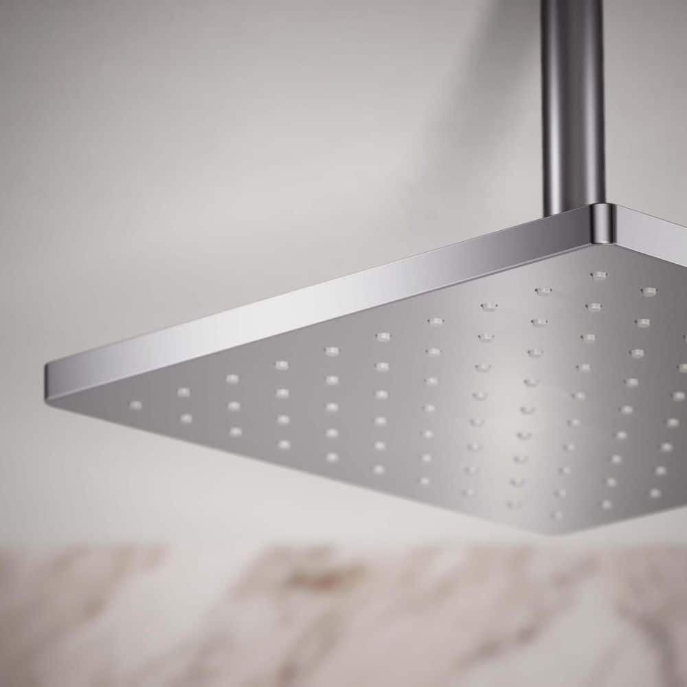 Polished Chrome 10" Square Rain Showerhead