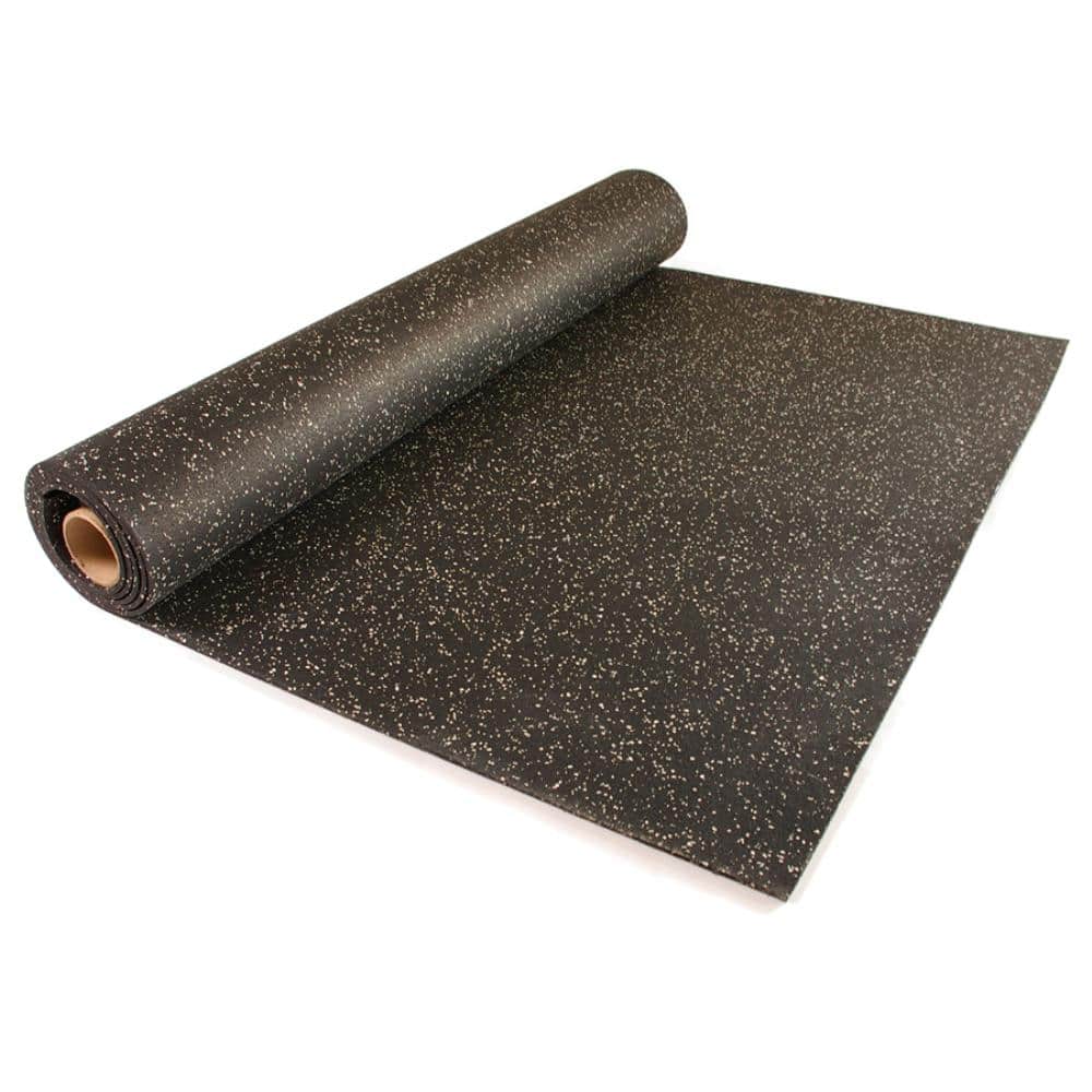 Rubber Flooring Rolls with Large Color Flecks are Rubber Roll Matting by  American Floor Mats