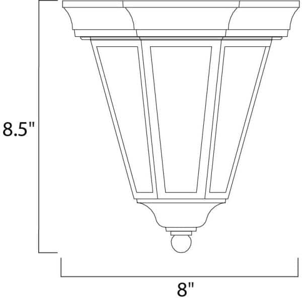 Westlake Black Aluminum and Glass Outdoor Flush Mount Light