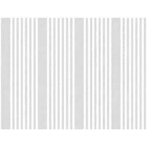 French Arctic Grey Linen Stripe Wallpaper