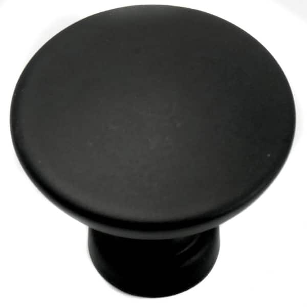 Soho 1.125 in. Matte Black Round Cabinet Knob
