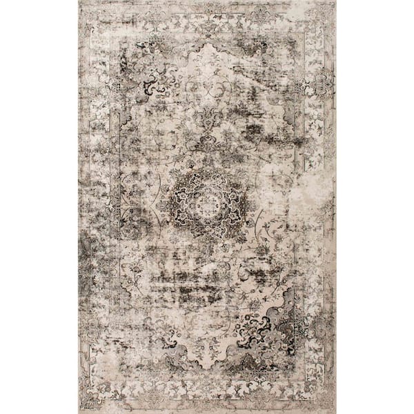 nuLOOM Dinah Oriental Persian Ivory 4 ft. x 6 ft. Area Rug