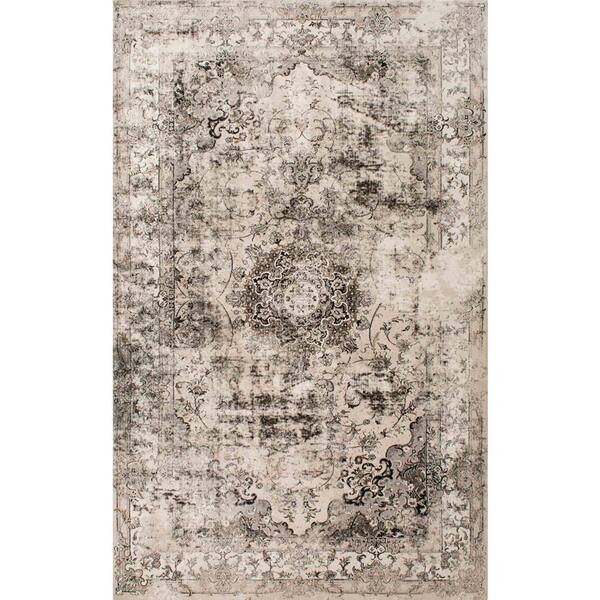 nuLOOM Dinah Oriental Persian Ivory 9 ft. x 12 ft. Area Rug