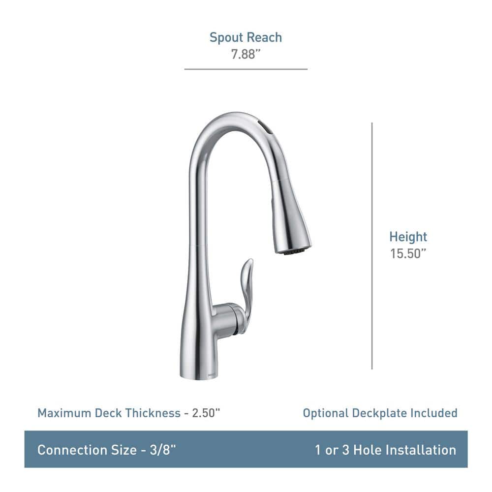 Matte Black Stainless Steel Smart Kitchen Faucet with Pull-out Spray