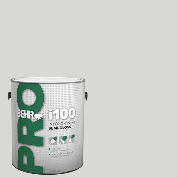 BEHR PRO 1 gal. #ICC-23 Silver Tradition Semi-Gloss Interior Paint