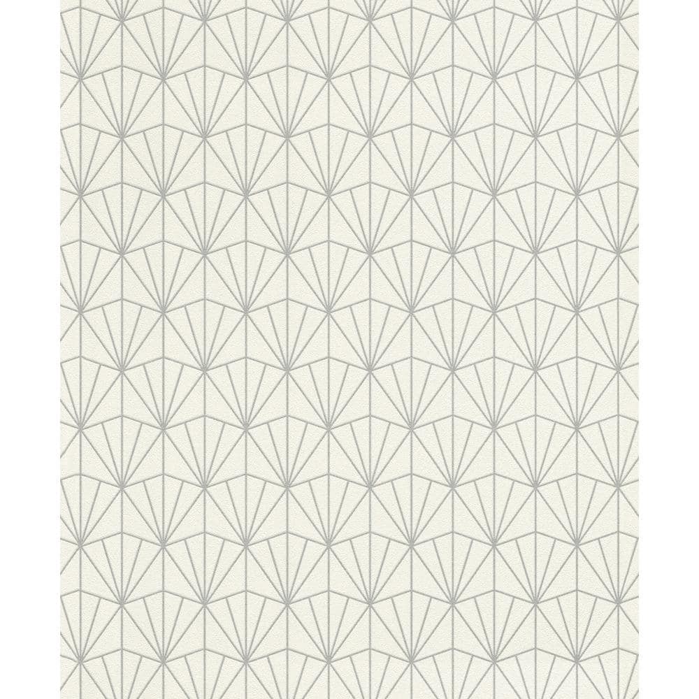 rasch Frankl Cream Geometric Paper Strippable Roll (Covers 56.4 sq. ft ...