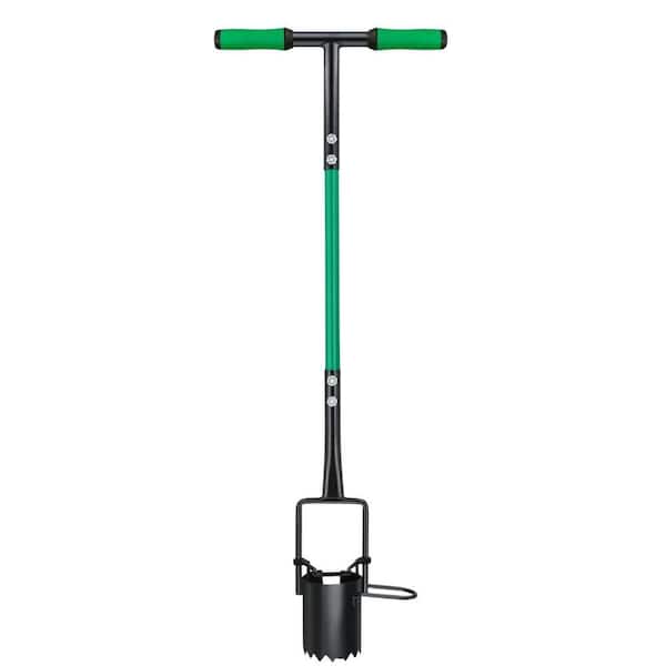 5-in-1 39 in. Heavy Duty Bulb Planter Long Handle for Digging, Weeding, Soil Sampler, Transplanting, Sod Plugger