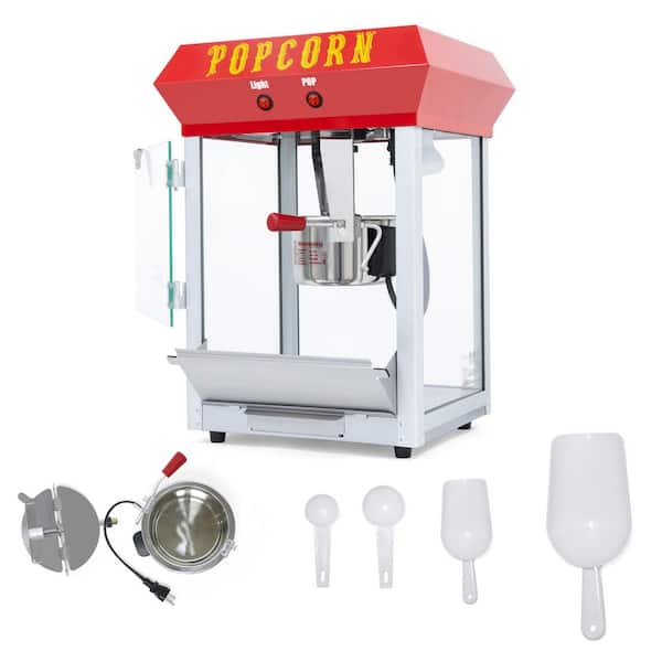 600W 6-Ounce in Red Popcorn Machine Bar Style