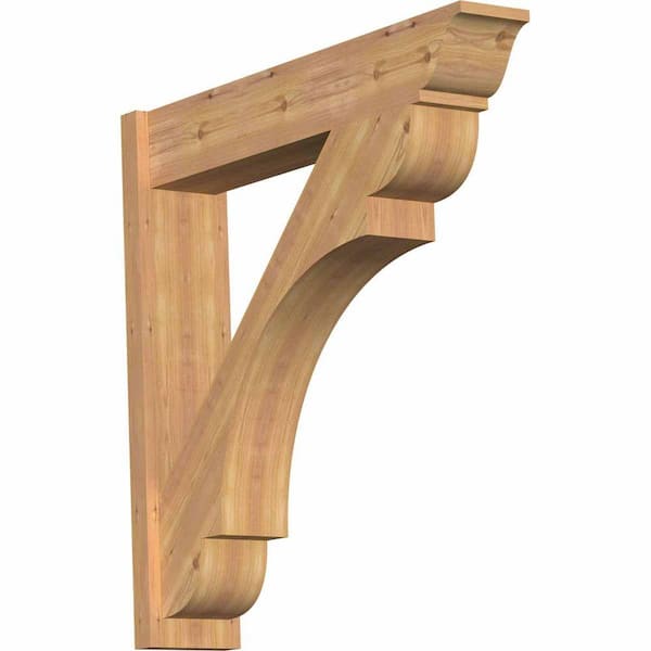 Ekena Millwork 8 in. x 38 in. x 38 in. Western Red Cedar Olympic Traditional Smooth Outlooker