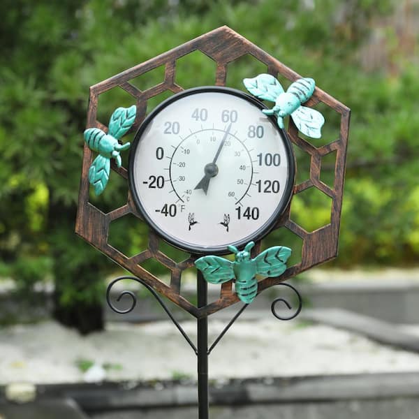 MUMTOP 4270320 Mumtop Outdoor Thermometers For Patio - Indoor Outdoor  Thermometer, Frog Wall Thermometer Wireless For Garden Home Decor