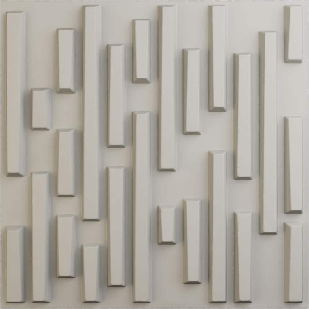 19 5/8 in. x 19 5/8 in. Staggered Brick EnduraWall Decorative 3D Wall Panel Satin Blossom White 12-Pack for 32.04 Sq.Ft. price history on PriceWatchPro