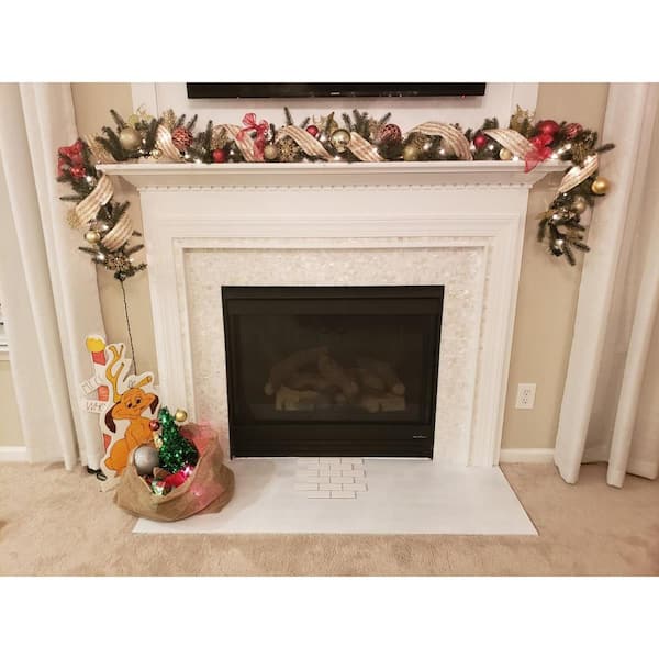 12 in. x 12 in. Mother of Pearl Shell Mosaic Tile Backsplash in White
