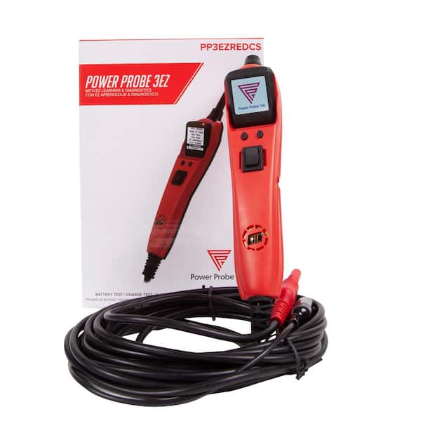 Power Probe III Kit Red Digital Voltmeter with Case & Accessories 