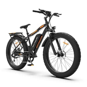 26" 750W Electric Bike Fat Tire P7 48V 13AH Removable Lithium Battery for Adults with Detachable Rear Rack Fender