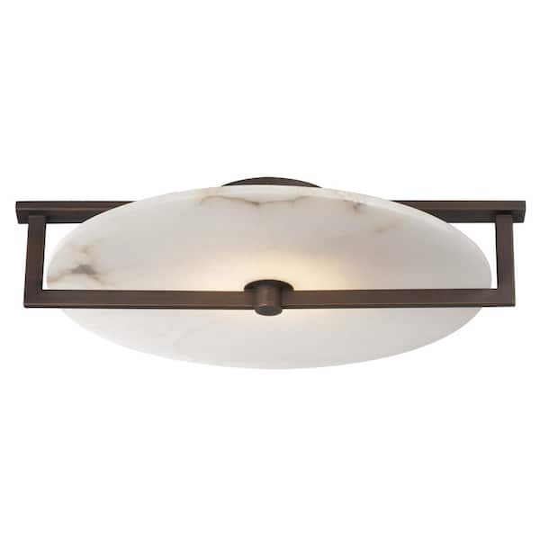 KUZCO Cruz 15-in 1 Light 13-Watt Felt - Gray Integrated LED