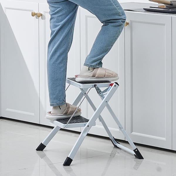 Chair Folding Step Tool Kitchen Step Stools With Seat Step Folding