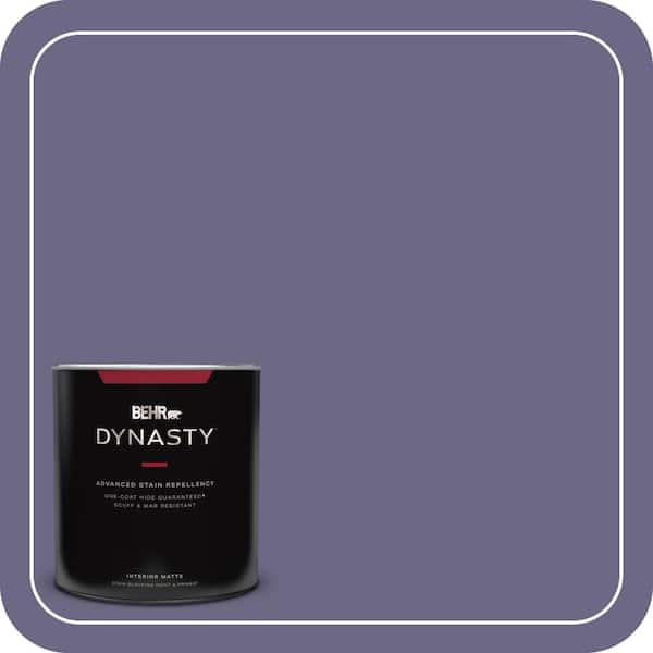 BEHR DYNASTY 1 qt. #PPU16-18 Hyacinth Arbor One-Coat Hide Matte Interior Stain-Blocking Paint and Primer