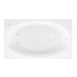 Imperial 6 ft. Rectangular Drop-in Whirlpool and Air Bath Tub in White